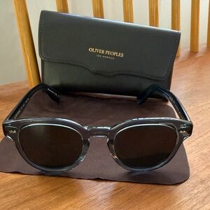 Oliver Peoples Cary Grant Dark Gray Sunglasses